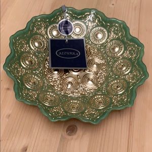 Azzura Silver & Glass Dish